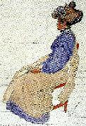 Carl Larsson karin 1913-studie i gredelint USA oil painting artist